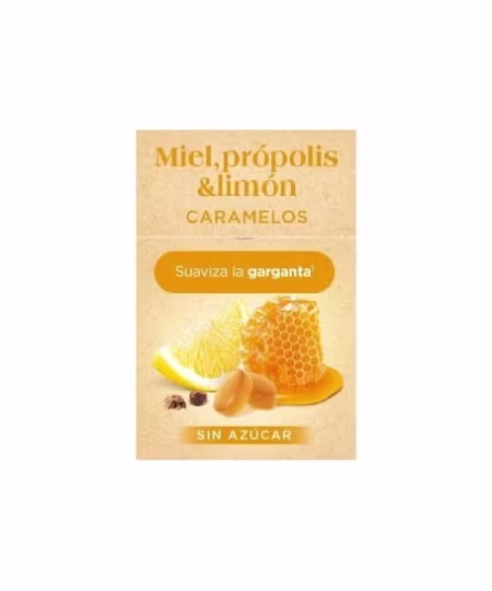 Caramelos Miel, Própolis, Limón Sin Azúcar 35gr | Farmaes